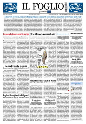 Prima-pagina-il foglio-messina-edizione-di-oggi-25-10-2024